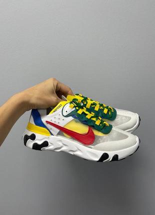 Кросівки react element ‘87 ‘yellow blue red’ кроссовки