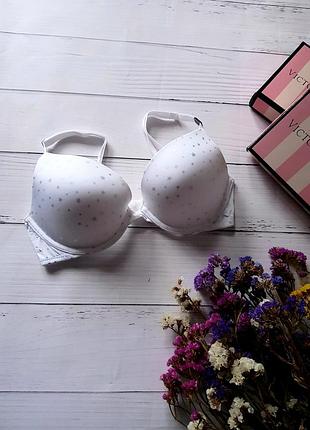 Бюстгальтер в звздочки victoria's secret белый