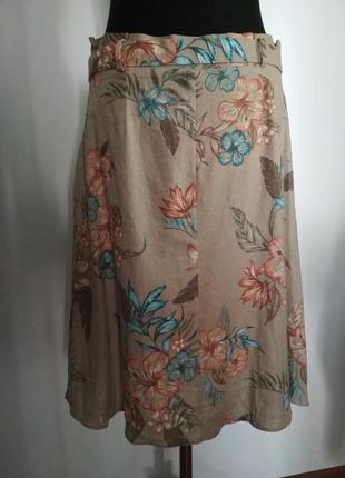 Лён вискоза 100% натуральная роскошная льняная юбка миди с карманами супер качество!!!10 фото