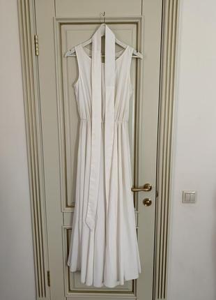 Біле плаття в підлогу3 фото