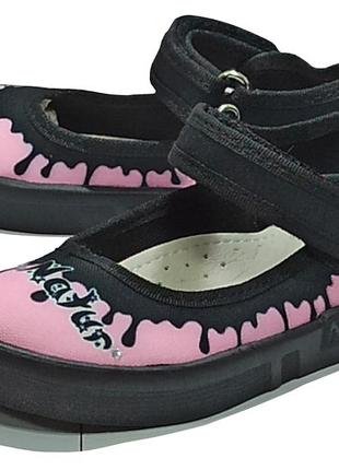 Тапочки капчики валді waldi для сменки школи садка дівчинки аліна діана р. 26-30