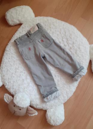 ❗❗❗неймовірно зручні джинсики на підкладці  для дівчаток 2 років2 фото