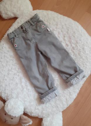 ❗❗❗неймовірно зручні джинсики на підкладці  для дівчаток 2 років3 фото