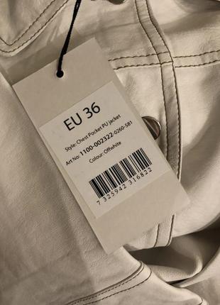 Куртка під шкіру еко zara коротка до талії5 фото