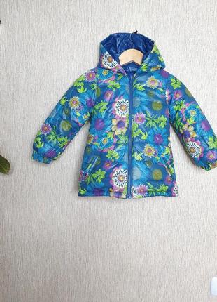 Шикарна двостороння курточка для дівчинки boboli, оригінал5 фото