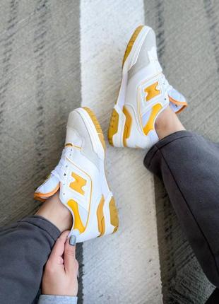 Кросівки чоловічі new balance 550 sea salt varsity gold/кроссовки мужские нью бэлэнс 5502 фото