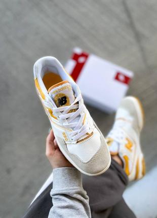 Кросівки чоловічі new balance 550 sea salt varsity gold/кроссовки мужские нью бэлэнс 5507 фото