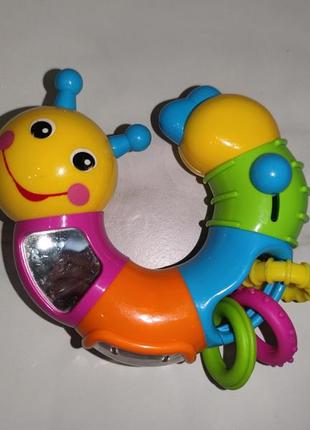 Развивающая игрушка "веселая гусеница" limo toy 0-12 мес