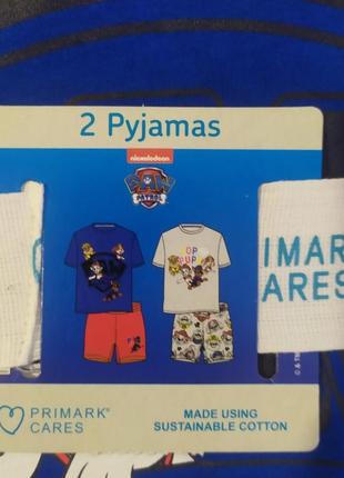 Пижама на 2-6 лет primark щенячий патруль гонщик маршал крепыш скай paw patrol2 фото