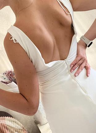 Белое платье zara 6