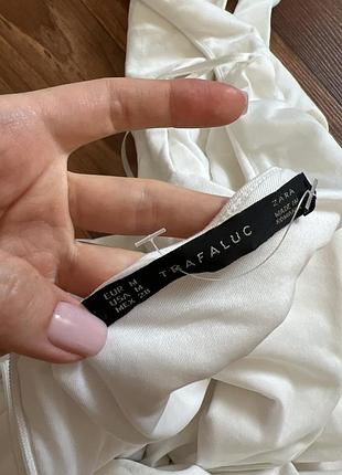 Белое платье zara 7