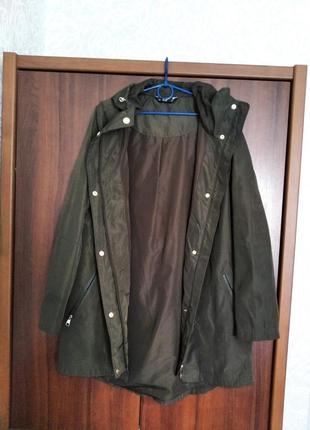 Темно оливкова парка, куртка, курточка, вітровка 48-50 р.4 фото