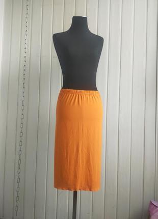 Стрейчевая юбка- карандаш оранжевого цвета humanoid, s,2 фото
