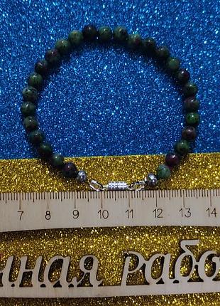 Браслет -19 см цоизит.