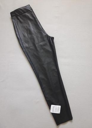 Мегакрутые фирменные брюки леггинсы из искусственной кожи высокая посадка батал asos3 фото