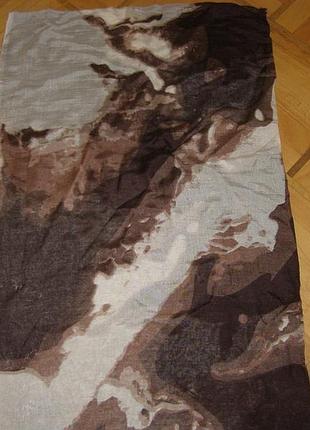 Шарф-палантин в шоколадных оттенках