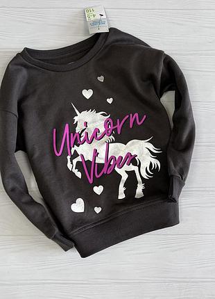 🇺🇦 крутий новенький світшотик на баєчці з єдинорогом від primark