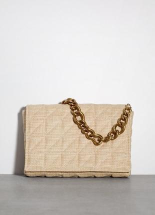 Нова жіноча дута сумка на плече з ланцюжком зара, оригінал