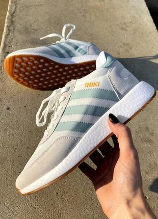 Жіночі кросівки adidas iniki beige/mint/ женские кроссовки адидас  иники2 фото