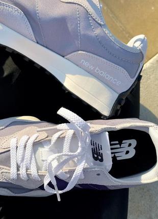 Жіночі кросівки new balance 327 grey/violet/  женские кроссовки нью беленс4 фото