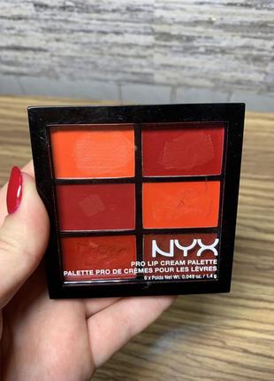 Nyx pro lip cream palette палитра помад для губ