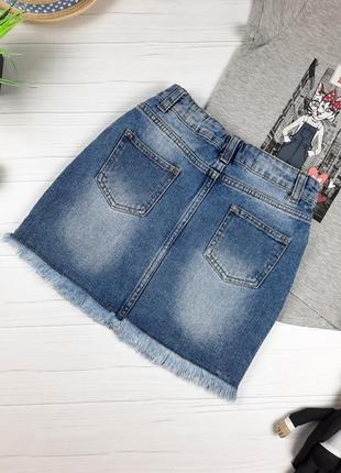 Стильная юбочка от denim co 8-9 лет, 128-134 см.3 фото