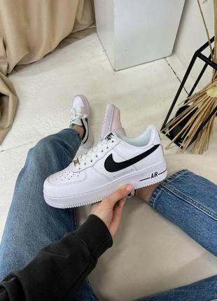 Жіночі кросівки nike air force 1 white black 42 фото