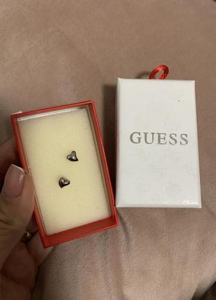 Сережки гвоздики пусети guess гес