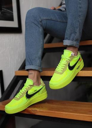 Жіночі кросівки nike af x off-white volt жіночі кросівки найк аір форс