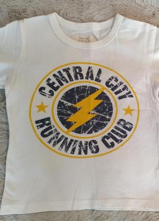 Футболка для хлопчика біла блискавка