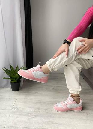 Жіночі кросівки nike air force 1 pink 12 фото