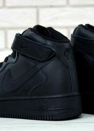 Чоловічі кросівки nike air force 1 classic high black10 фото