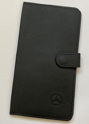 Mercedes шкіряний чоловічий портмоне кошелёк  клатч mercedes -benz