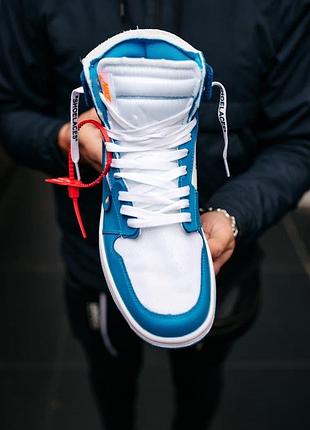 Чоловічі кросівки nike air jordan 1 off-white blue white

мужские кроссовки найк аир джордан6 фото