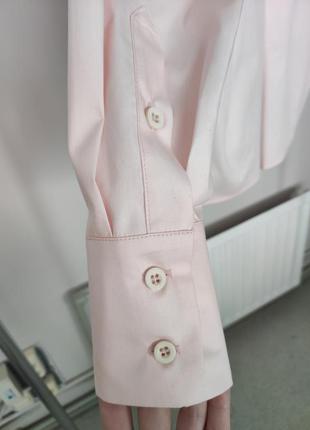 Красивая, эксклюзивная рубашка tais с бантом, новая. цвет нежно - розовая. размер s - m.6 фото