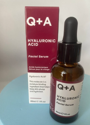 Сироватка для обличчя "гіалуронова кислота" q+a hyaluronic acid facial serum 30ml