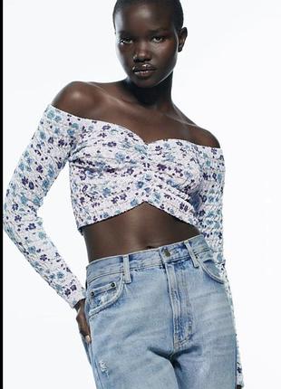 Жакардовий топ zara оригінал