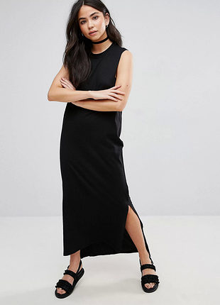 Макси платье с разрезами forever 21 side slit maxi dress