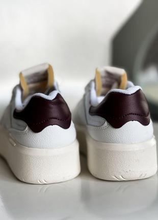 Кросівки new balance white brown4 фото