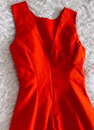 Яркое красное платье-рыбка zara4 фото