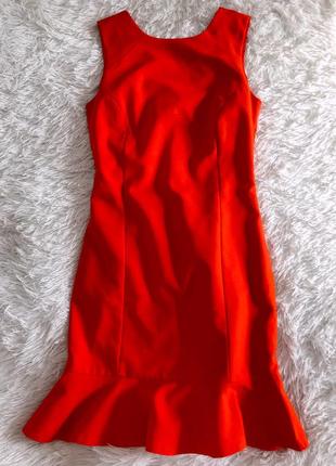 Яркое красное платье-рыбка zara3 фото