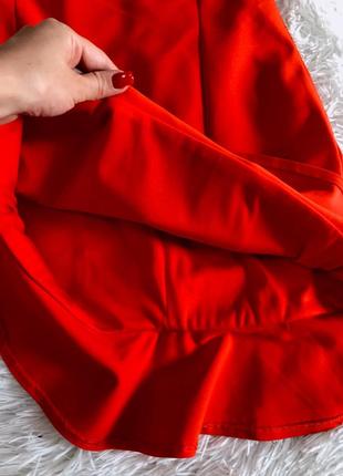 Яркое красное платье-рыбка zara7 фото