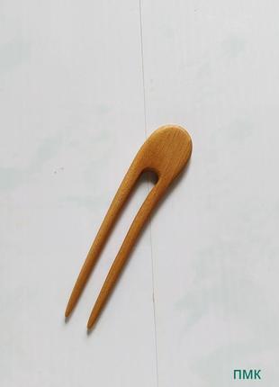 Шпилька для волосся з дерева " 2 ф 5 бук ".1 фото