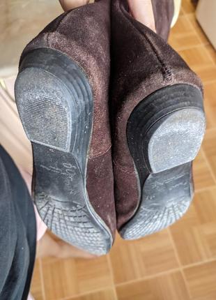 Женские сапоги замшевые демисезонные осенние ботфорты жіночі чоботи10 фото