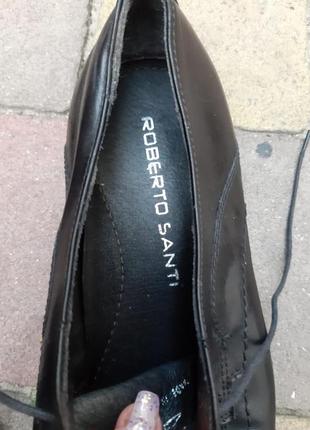 Дизайнерские туфли италия кожа roberto santi
