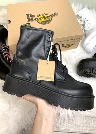 Женские высокие кожаные ботинки dr. martens jadon