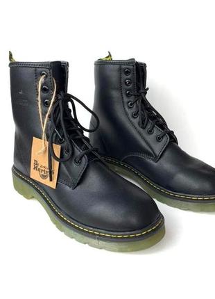 Женские высокие кожаные ботинки демисезонные dr. martens3 фото