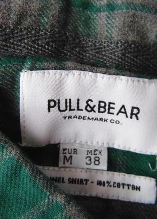 Рубашка фланель pull&bear м уценка2 фото