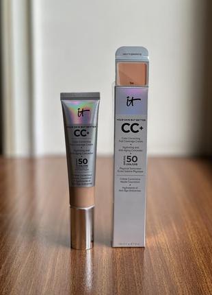 Тональний крем cc+ , spf 50 від бренду it cosmetics, відтінок tan2 фото