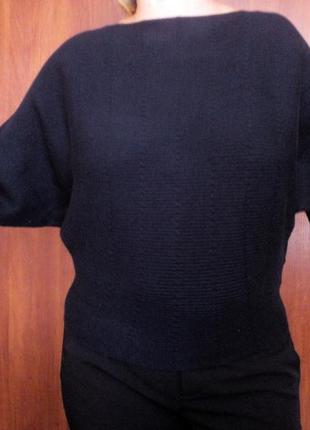 Джемпер кофта летучая мышь синий последняя 3